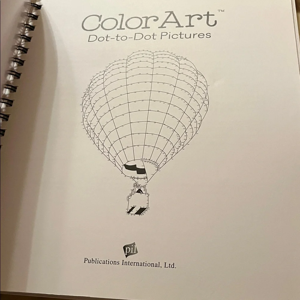 NEW Color Art Dot to Dot Numbered Shapes To Reveal The Art Coloring Pencil book